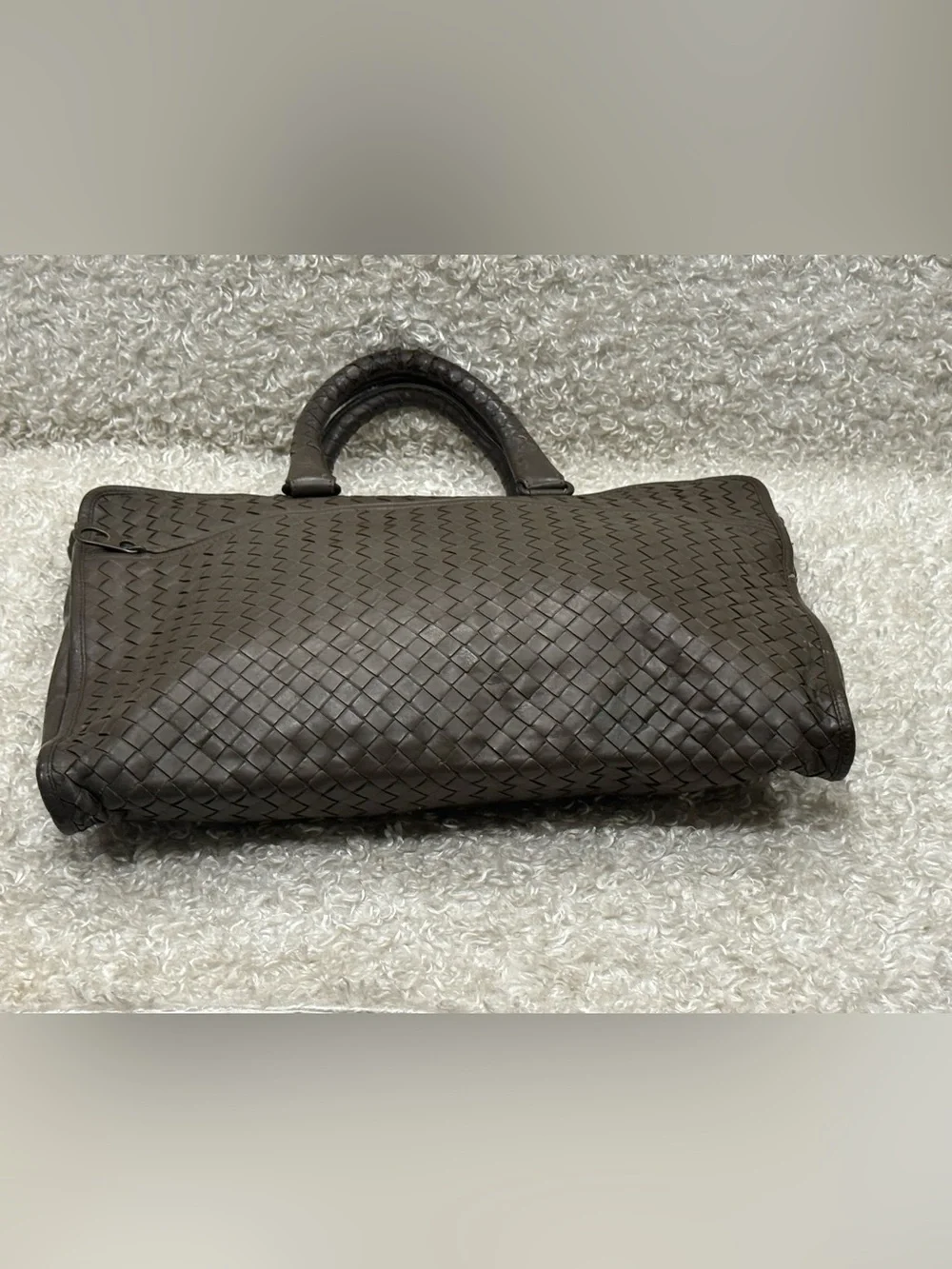 Bottega Veneta Intrecciato Leather Briefcase Business Laptop Bag